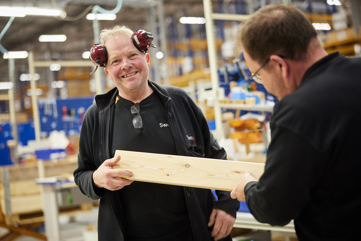 Lagerpersonal på Sonos lager. 